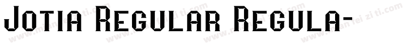Jotia Regular Regula字体转换